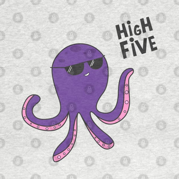 High Five Octopus! by cartoonbeing